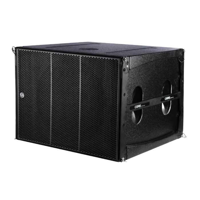 Sound Barrier Core 10218SA active flyable subwoofer angle view