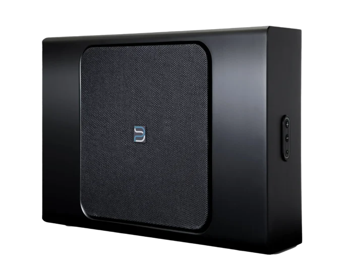 The Bluesound Professional BSW150 is a compact, network-active subwoofer engineered specifically for commercial installations.