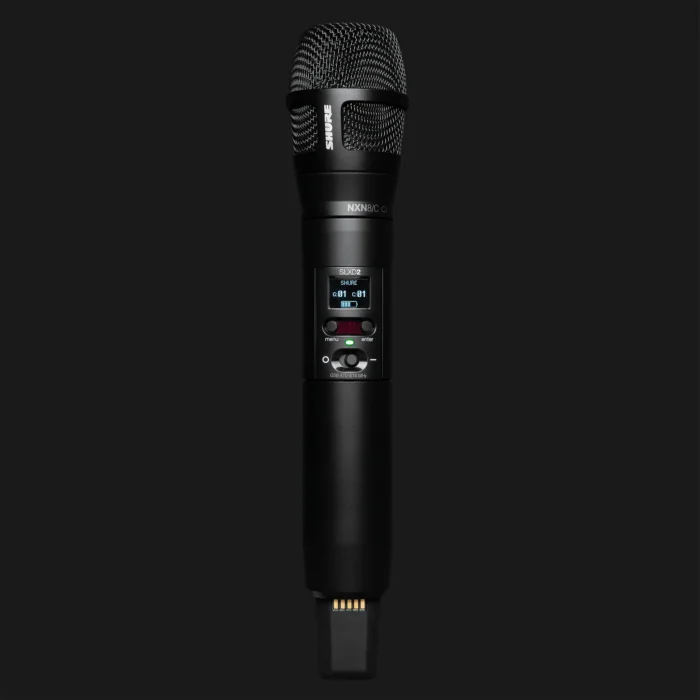 Shure-SLXD2N8CB-Handheld-Wireless-Microphone-With-Nexadyne-8C-Cardioid-Dynamic-Capsule-G58-Band-Black-Front